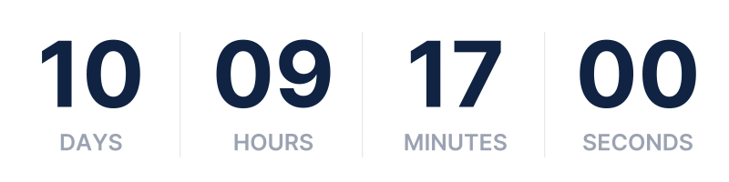 Countdown to Sep 17, 2025 02:00pm